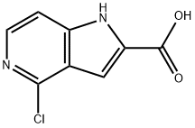 4-chloro-1H-pyrrolo[3,2-c]pyridine-2-carboxylic acid Struktur