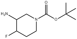 tert-butyl 3-aMino-4-fluoropiperidine-1-carboxylate, 1334414-00-4, 結(jié)構(gòu)式