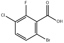 6-BroMo-3-chloro-2-fluorobenzoic acid Struktur