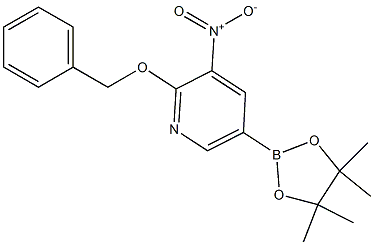 2-(BENZYLOXY)-3-NITRO-5-(4,4,5,5-TETRAMETHYL-1,3,2-DIOXABOROLAN-2-YL)PYRIDINE