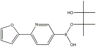 6-(2-FURYL)PYRIDINE-3-BORONIC ACID PINACOL ESTER Struktur