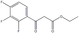 Ethyl 3-Oxo-3-(2,3,4-trifluorophenyl)propanoate Struktur