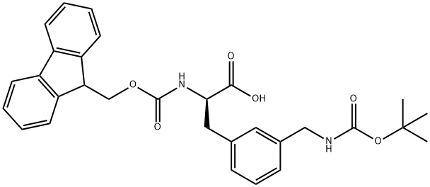 FMoc-3-(Boc-aMinoMethyl)-D-phenylalanine Structure