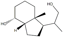 (1R,3aS,7aR)-octahydro-1-((R)-1-hydroxypropan-2-yl)-7a-methyl-1H-inden-4-ol Struktur