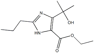 4-(1-hydroxy-1-Methylethyl)-2-propyl-1H-iMidazole-5-carboxylic acid ethyl ester Struktur