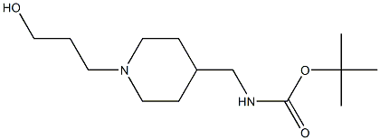 [1-(3-Hydroxy-propyl)-piperidin-4-ylMethyl]-carbaMic acid tert-butyl ester Struktur