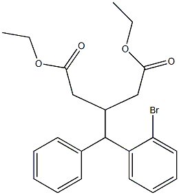 diethyl 3-((2-broMophenyl)(phenyl)Methyl)pentanedioate Struktur