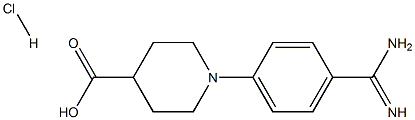 1-(4-carbaMiMidoylphenyl)piperidine-4-carboxylic acid hcl Struktur