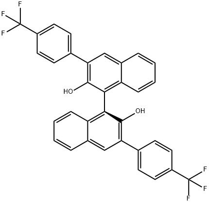 S-3,3'-bis[4-(trifluoroMethyl)phenyl]-[1,1'-Binaphthalene]-2,2'-diol Struktur