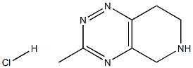 3-Methyl-5,6,7,8-tetrahydropyrido[3,4-e][1,2,4]triazine hydrochloride Struktur