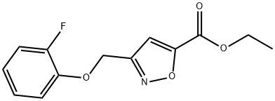 ethyl 3-((2-fluorophenoxy)Methyl)isoxazole-5-carboxylate Struktur