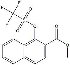 Methyl 1-(trifluoroMethylsulfonyloxy)-2-naphthoate Struktur