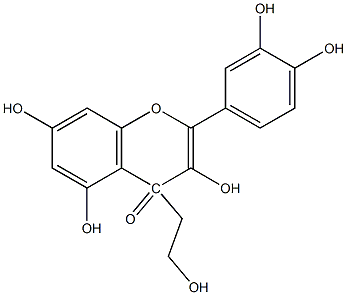 Mono-4-Hydroxyethyl-Quercetin Struktur