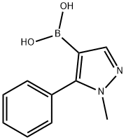 (1-Methyl-5-phenyl-1H-pyrazol-4-yl)boronicacid Struktur