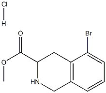 Methyl 5-broMo-1,2,3,4-tetrahydroisoquinoline-3-carboxylate hydrochloride Struktur