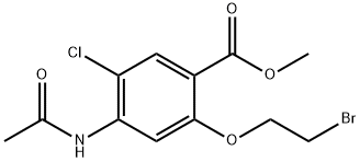 Methyl 4-acetaMido-2-(2-broMoethoxy)-5-chlorobenzoate Struktur