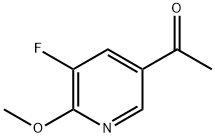 1-(5-fluoro-6-Methoxypyridin-3-yl)ethanone Struktur