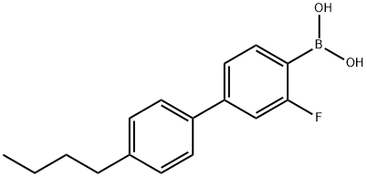 (3-Fluoro-4'-butyl[1,1'-biphenyl]-4-yl)boronic acid Struktur