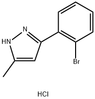 3-(2-broMophenyl)-5-Methyl-1H-pyrazole hydrochloride Struktur