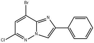 8-broMo-6-chloro-2-phenyliMidazo[1,2-b]pyridazine Struktur