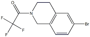 1-(6-broMo-3,4-dihydroisoquinolin-2(1H)-yl)-2,2,2-trifluoroethanone Struktur