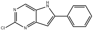 2-CHLORO-6-PHENYL-5H-PYRROLO[3,2-D]PYRIMIDINE 結(jié)構(gòu)式