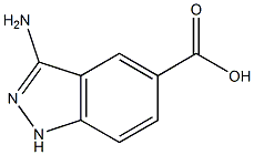 3-aMino-1H-indazole-5-carboxylic acid Struktur