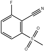 2-fluoro-6-(Methylsulfonyl)benzonitrile Struktur