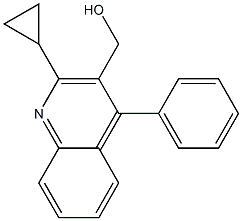 (2-Cyclopropyl-4-phenylquinolin-3-yl)Methanol Struktur