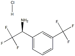 (1S)-2,2,2-TRIFLUORO-1-[3-(TRIFLUOROMETHYL)PHENYL]ETHYLAMINE HCl Struktur