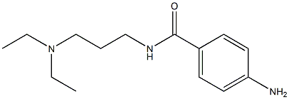 4-amino-N-[3-(diethylamino)propyl]benzamide Struktur