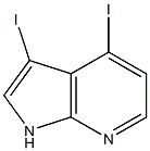 3,4-Diiodo-7-azaindole Struktur