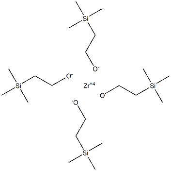 ZIRCONIUM TRIMETHYLSILYLETHOXIDE Struktur