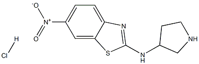 (6-Nitro-benzothiazol-2-yl)-pyrrolidin-3-yl-aMine hydrochloride Struktur