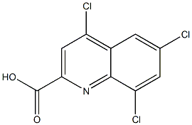 4,6,8-Trichloroquinoline-2-carboxylic acid Struktur