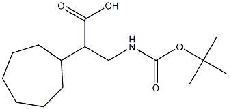 N-Boc-3-aMino-2-cycloheptylpropanoic acid Struktur