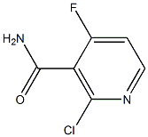 2-chloro-4-fluoronicotinaMide Struktur