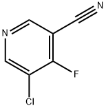 5-chloro-4-fluoronicotinonitrile Struktur