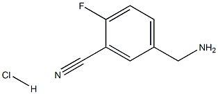 5-(AMinoMethyl)-2-fluorobenzonitrile hydrochloride Struktur