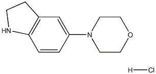 4-(Indolin-5-yl)Morpholine hydrochloride Struktur