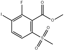 Methyl 2-Fluoro-3-iodo-6-(Methylsulfonyl)benzoate Struktur