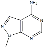 1-Methyl-1H-pyrazolo[3,4-d]pyrimidin-4-amine Struktur