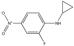 N-cyclopropyl-2-fluoro-4-nitroaniline Struktur