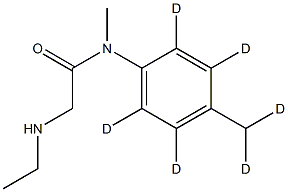 Monoethylglycinexylidide -d6 Struktur