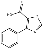 4-phenyloxazole-5-carboxylic acid Struktur