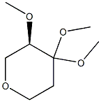 (R)-3,4,4-TriMethoxytetrahydro-2H-pyran Struktur