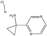 1-(pyrazin-2-yl)cyclopropanaMine hydrochloride Struktur