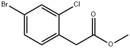 Methyl 2-(4-broMo-2-chlorophenyl)acetate Struktur