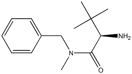 (2R)- 2-aMino-N,3,3-triMethyl-N-(phenylMethyl)-ButanaMide Struktur