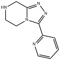 3-(Pyridin-2-yl)-5,6,7,8-tetrahydro-[1,2,4]triazolo[4,3-a]pyrazine Struktur